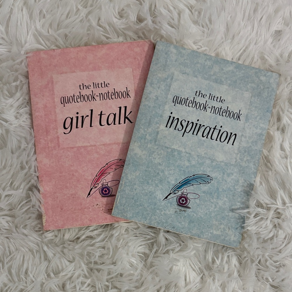 JCPenney Pink and Blue Quote Notebooks